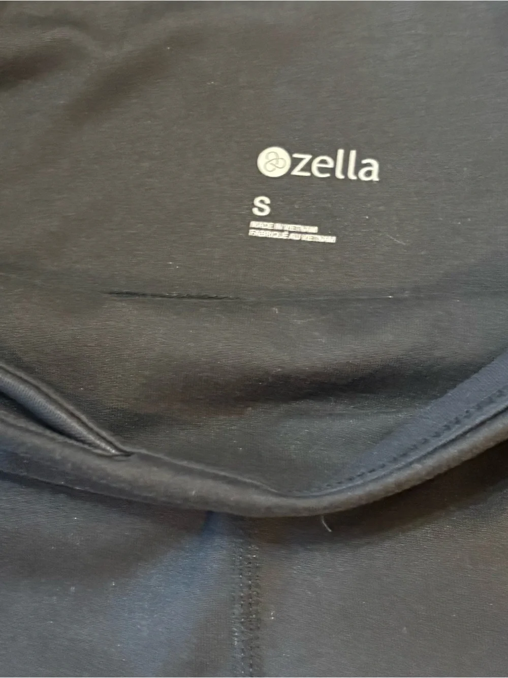 Zella Black High-Waisted Performance Leggings with Side Pockets - Women's Size S